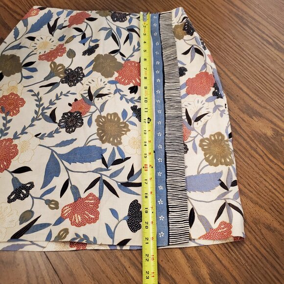 Liz Claiborne Collection Faux Wrap Linen Skirt Size 12 - Picture 8 of 9